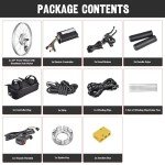 AW Electric Bicycle Front Wheel 20" E-Bike Conversion Kit 36V 750W Ebike Wheel Kit Thumb Throttle Hub Bicycle Conversion Motor Kit
