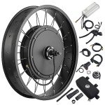 AW 20"x4" Fat Tire 48V Ebike Electric Front Wheel Bicycle Kit Electric Bike Conversion Kit 1000W Hub Motor Kit Dual Mode Controller