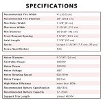 AW 20"x4" Fat Tire 48V Ebike Electric Front Wheel Bicycle Kit Electric Bike Conversion Kit 1000W Hub Motor Kit Dual Mode Controller
