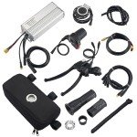 AW 20"x4" Fat Tire 48V Ebike Electric Front Wheel Bicycle Kit Electric Bike Conversion Kit 1000W Hub Motor Kit Dual Mode Controller