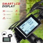 PEXMOR Electric Bike Conversion Kit - 24" Front Wheel Ebike Conversion Kit with 36V 750W Electric Bicycle Hub Motor, PAS/LCD Display, Controller, Brake Lever, Torque Arm