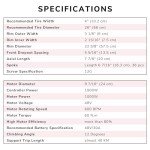 AW 26"x4" Fat Tire 48V Ebike Electric Front Wheel Bicycle Kit Electric Bike Conversion Kit 1000W Hub Motor Kit Dual Mode Controller