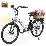 VARUN Electric Bike for Adults - 500W Electric Bicycle Up to 40 Miles, Removable Battery, 7-Speed, and Shock Absorber, Stylish 26" Ebike Suitable for Commuting