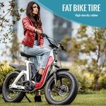 Hycline EBike Fat Replacement Tire: 20x4.0 Inch Folding Puncture Resistant Fat Tires for Electric Bike Urban Street Mountain or 3-Wheel Bikes(Black)