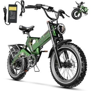 Folding Electric Bike for Adults,1500W Motor(Peak 2000W),35MPH 100Mile,48V 25Ah Battery,20" x 4.0 Fat Tire Foldable Electric Bicycle,Electric Mountain E-Bike,Hydraulic Disc Brake E-Bike