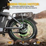 Folding Electric Bike for Adults,1500W Motor(Peak 2000W),35MPH 100Mile,48V 25Ah Battery,20" x 4.0 Fat Tire Foldable Electric Bicycle,Electric Mountain E-Bike,Hydraulic Disc Brake E-Bike