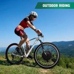 Voilamart Electric Bicycle Wheel Kit 26" 100mm Front Wheel 48V 1000W E-Bike Conversion Kit, Cycling Hub Motor with Intelligent Controller and PAS System for Road Bike(Without Battery)