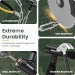 Titanker Heavy Duty Bicycle Lock Chain with Keys - 3 Feet Anti-Theft Lock for Bikes, Motorcycles, Doors, Gates, Fences, Grills (6mm Thick)