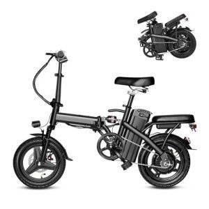 APYEAR Electric Bike for Adults, Ebike, Electric Bicycle with 576WH Removable Battery,14"/16" Folding Ebike, 20MPH,20+ Miles(MAX),500W High Motor,Multi-Shock Absorption,UL 2849,Commuting Mini E Bikes
