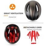 Shinmax Bike Helmet for Men Women, Bicycle Helmet with Detachable Magnetic Goggles for Adult Road Biking Mountain Cycling Helmet (BC-001)