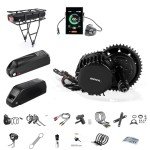 Bafang 1000W Mid Drive Kit with Battery(Optional) :Bafang HD BBS03 Ebike Conversion Kit with Display,48V/52V 8Fun Electric Bike Conversion Kit for Moutain Road Bike
