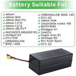 F-wheel Ebike Ba ttery 10.4ah, Ebike Bat tery 36V Electric Bicycle 374.4Wh Ebike Conversion Kit, Electric Bike Batte ry Motor Kit with 100W 150W 200W Max 250W Motor Electric Bike Bicycles (Black)
