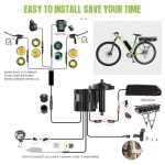 Bafang 1000W Mid Drive Kit with Battery(Optional) :Bafang HD BBS03 Ebike Conversion Kit with Display,48V/52V 8Fun Electric Bike Conversion Kit for Moutain Road Bike