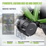 Bafang 1000W Mid Drive Kit with Battery(Optional) :Bafang HD BBS03 Ebike Conversion Kit with Display,48V/52V 8Fun Electric Bike Conversion Kit for Moutain Road Bike