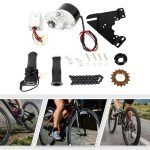 DOONARCES 24V 250W Electric Bicycle Motor Kit DIY E-Bike Wheel Conversion Kit with Freewheel Motor Controller Black Handles, for 16"-28" Bike Chain Drive