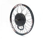 Color Display, Electric Bike Conversion Kit 52V 2000W Rear Motor Wheel Bicycle Kit with Sine Wave Controller, 7 Speed flywheel (26inch)