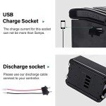 Yose Power 48V 10.4Ah Ebike Battery, Sliver Fish Battery with USB Port, Electric Bike Battery for 250W/350W/500W Motor, Electric Bicycle Lithium-Ion Battery, Safe Lock, Led Indicator Light