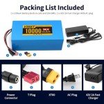 VISET 48V/36V/24V Ebike Battery 10AH 14AH 20AH 30AH Electric Battery Lithium with BMS, Compatible with E-Bikes, Scooters, ATVs, Motorcycles and More, for 100-1000W Motor (24V 10AH(100W-500W))