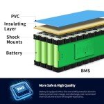 VISET 48V/36V/24V Ebike Battery 10AH 14AH 20AH 30AH Electric Battery Lithium with BMS, Compatible with E-Bikes, Scooters, ATVs, Motorcycles and More, for 100-1000W Motor (24V 10AH(100W-500W))