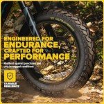 ULTRAVERSE 20x4 E-Bike Fat Tire - Robust, High-Performance 20inch Fat Tyre for MTB and Ebikes, Durable All-Terrain Directional Tread, Superior Density for Street & Trail Adventures-2 Unit