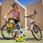 Heybike Cityscape Electric Bike 350W(Peak 500W) Electric City Cruiser Bicycle Up to 40 Miles Removable Battery, 7-Speed and Dual Shock Absorber, 26" Electric Commuter Bike for Adults