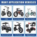 48V 20Ah Ebike Battery 48 Volt Lithium Battery for E Bike Electric Bicycle with 30A BMS 54.6V 3A Charger