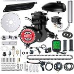 IMAYCC Bike Motor Kit 80cc Motorized Bike Kit 2 Stroke Bicycle Engine Kit with Wired Digital Computer Fit for 26-28" Bikes (Black)