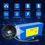 48V 20Ah Ebike Battery 48 Volt Lithium Battery for E Bike Electric Bicycle with 30A BMS 54.6V 3A Charger