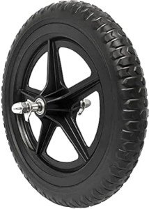 EIRONA 12 Inch Balance Bike Replacement Wheel, EVA Foam Balance Bike Wheel Compatible with Strider, Black