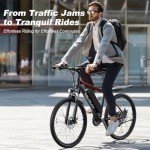 VARUN Electric Bike for Adults 500W (Peak 750W) Electric Mountain Bike, 45 Miles 20 MPH E Bike with 48V Removable Battery, 26" Tires and Front Fork Suspension