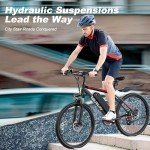 VARUN Electric Bike for Adults 500W (Peak 750W) Electric Mountain Bike, 45 Miles 20 MPH E Bike with 48V Removable Battery, 26" Tires and Front Fork Suspension