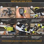 BAIZIFU DIY Electric Bike Conversion kit 250W Brushless Motor and Controller,Electric Bike Booster kit Waterproof Ebike Conversion Kit Friction Drive Bicycle Kit 36V-48V for (16-26 inch Bicycle)