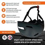 XNITO Bike Helmet with LED Lights - Urban Bicycle Helmet for Adults, Men & Women - CPSC & NTA-8776 Dual Certified - Class 3 E-Bikes, Scooters, Onewheel, Commuter, Mountain