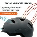 XNITO Bike Helmet with LED Lights - Urban Bicycle Helmet for Adults, Men & Women - CPSC & NTA-8776 Dual Certified - Class 3 E-Bikes, Scooters, Onewheel, Commuter, Mountain