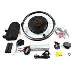 20" Electric Bicycle Rear Wheel E-Bike Conversion Kit 48V 1000W Bike Bicycle Cycling Power Hub Motor SW-810 LED Display Intelligent Controller Set (20'' 48V 1000W Rear Wheel Kit)
