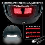 XNITO Bike Helmet with LED Lights - Urban Bicycle Helmet for Adults, Men & Women - CPSC & NTA-8776 Dual Certified - Class 3 E-Bikes, Scooters, Onewheel, Commuter, Mountain