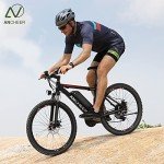 ANCHEER Electric Bike for Adults with 500W Motor[Peak 750W], 55Miles 22MPH Ebike with 48V 499Wh Battery, 3H Fast Charge, 26"/27.5" Gladiator Electric Mountain Bike, 21Speed, UL 2849 Certified