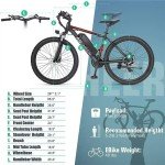 ANCHEER Electric Bike for Adults with 500W Motor[Peak 750W], 55Miles 22MPH Ebike with 48V 499Wh Battery, 3H Fast Charge, 26"/27.5" Gladiator Electric Mountain Bike, 21Speed, UL 2849 Certified