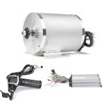 Electric Brushless DC Motor Complete Kit, 48V 2000W 4300RPM High Speed Motor, With 33A 15 Mosfet Controller, Battery Display LCD Throttle, Electric Scooter Bicycle Motorcycle Mid Drive Motor, DIY Part