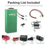 Uzi 36V14Ah E-Bike Li-Ion Battery Pack for 0-750W Adult Electric Bicycle Motor for Bike/Trike/Scooter Conversion Kit