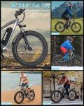 Electric Bike for Adults, 1500/2000W Dual Motor 31MPH, 48V 15.6/23AH Removable Battery, 25-50Miles, 26" All Terrain for Mountains, Snow, Sand, Road,Fat Tire Ebike Full Suspension Bicycle UL2849