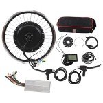 VBESTLIFE Front Wheel Electric Conversion Motor Kit, 20 Inch 48V 1500W Electric Front Drive Motor Wheel Kit with 35A Controller LCS866 Meter Shifter Assist Sensor
