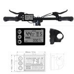 VBESTLIFE Front Wheel Electric Conversion Motor Kit, 20 Inch 48V 1500W Electric Front Drive Motor Wheel Kit with 35A Controller LCS866 Meter Shifter Assist Sensor