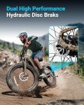PUCKIPUPPY Labrador Electric Bike for Adults 960W, 48V 20AH Battery Adult Electric Bicycles, 26" Fat Tire Full Suspension Ebike, 28MPH Mountain Beach E Bike, 7 Speed, 80Miles Range, UL2849 Compliant