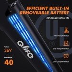 Qlife Cityone Electric Bike for Adults 26" Step-Through 22MPH Ebike with 2.1" Tire,UL2849 Certified Built-in Removable Battery,Peak 750W Motor Ebikes with 7 Speed,Commuter E Bicycle, Black