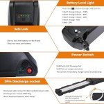 LGECOLFP 48V Ebike Battery 15Ah Battery Pack with USB Port 3A Fast Charger 30A BMS for 48V Controller 250W 350W 500W 750W 1000W Motor