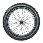 Fat Bike Front Wheel 26''x4.0 with Tyre Hub Spokes Black Alloy Aluminum Snow Bicycle fatbike Rim Wheel 26 Bolt On