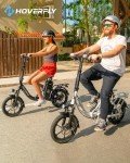 HOVERFLY H3 16" Electric Bike, Max 28Miles Range(Pedal-Assist) & Speed 15.5 Mph Power by 500W Peak Motor, Folding E-Bike with Removable Battery, Front Suspension and Commuter Electric Bicycle Adults