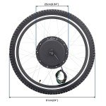 Ktaxon 48v 1000w Ebike Conversion Kit, 24In Electric Bike Conversion Kit with Powerful Hub Motor, LCD Display, 5 Optional Speed,4 Riding Modes, PAS System and Intelligent Controller (Front Wheel)