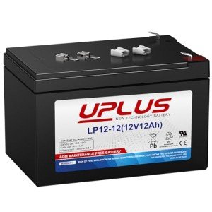 UPLUS 12 Volt 12AH Rechargeable SLA AGM Battery, LP12-12 Deep Cycle Batteries for EXP12120,EP12-12,NP12-12,WP12-12,LC-RA1212P,PX12120,PS-12120,RT12120,CP12120,ML12-12